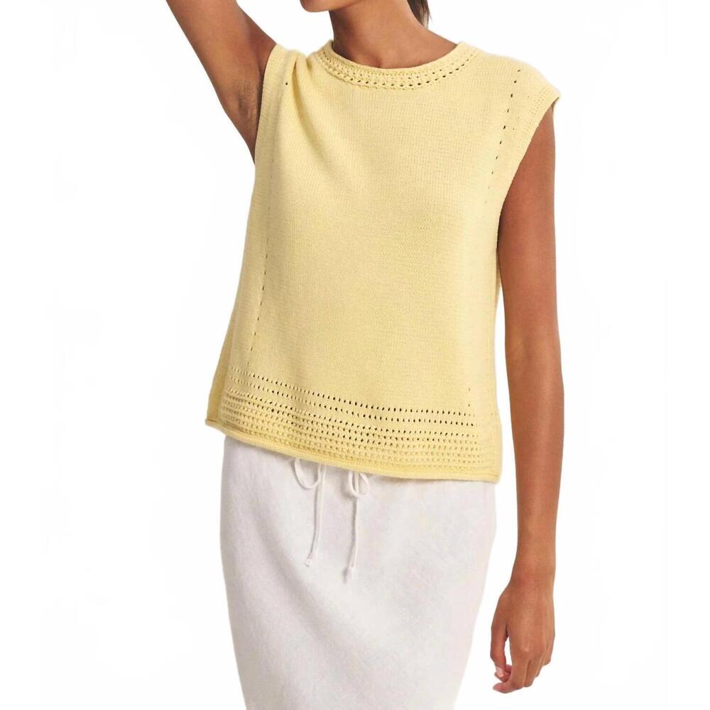 NEW VELVET BY GRAHAM & SPENCER vanny top in butter - Picture 3 of 6